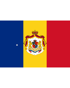 Flag: Romanian Army Flag - 1872 official model | NOT THE FLAG OF THE PRINCIPALITY OF ROMANIA! The Principality of Romania used the standard Romanian tricolor |  landscape flag | 1.35m² | 14.5sqft | 90x150cm | 3x5ft 