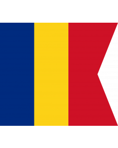 Flag: Romanian Captain or Commander  1939 |  landscape flag | 1.35m² | 14.5sqft | 110x120cm | 43x50inch 