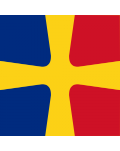 Flag: Romanian Commodore as chief of flotilla-division  WWII | Romanian Commodore as chief of flotilla-division %28WWII%29 |  1.35m² | 14.5sqft | 120x120cm | 45x45inch 