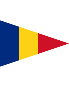 Flag: Romanian Lieutenant Commander  1939 |  landscape flag | 2.16m² | 23sqft | 120x180cm | 4x6ft 