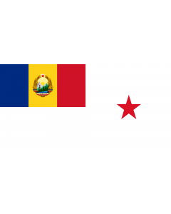 Flag: Standard of a Minister of Romania  1965-1989 |  landscape flag | 2.16m² | 23sqft | 100x200cm | 40x80inch 