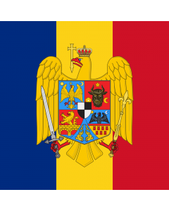 Flag: Standard of Romanian Marshal en Ion Antonescu used on his car in Berlin on November 23 1940, the day he signed the Anti-comintern Pact and Tripartite Pact |  2.16m² | 23sqft | 150x150cm | 60x60inch 