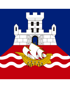 Flag: My attempt to draw the city flag |  1.35m² | 14.5sqft | 120x120cm | 45x45inch 