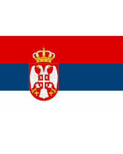 Flagge: XL Serbia state  proposal R-41 | Discussion proposal for colours for the State Flag of Serbia  |  Querformat Fahne | 2.16m² | 120x180cm 