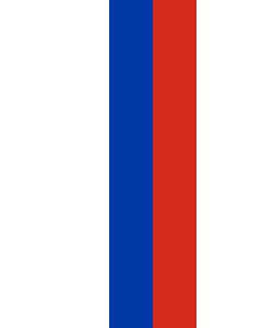 Bandera: Bandera vertical con manga cerrada para potencia Rusia |  bandera vertical | 3.5m² | 300x120cm 
