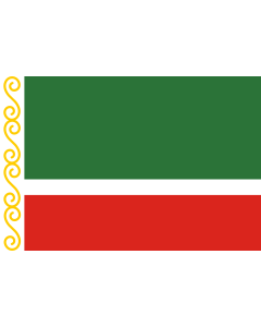 Flag: Chechen Republic |  landscape flag | 0.06m² | 0.65sqft | 20x30cm | 8x12in 