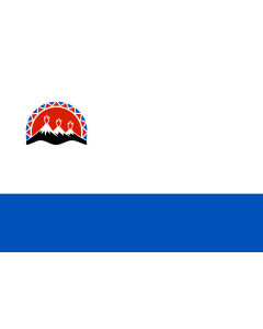 Flag: Kamchatka Krai |  landscape flag | 0.7m² | 7.5sqft | 70x100cm | 2x3ft 