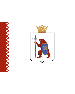 Flag: Mari El |  landscape flag | 2.16m² | 23sqft | 120x180cm | 4x6ft 