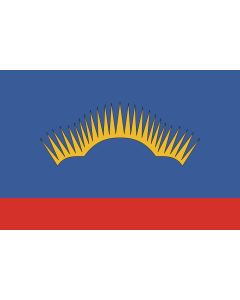 Flag: Murmansk Oblast |  landscape flag | 2.16m² | 23sqft | 120x180cm | 4x6ft 