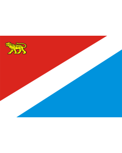 Flag: Primorsky Krai |  landscape flag | 1.5m² | 16sqft | 100x150cm | 3.5x5ft 