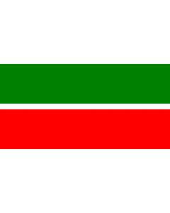 Flagge: XXXS Tatarstan  |  Querformat Fahne | 0.135m² | 25x50cm 