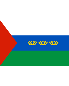 Flag: Tyumen Oblast |  landscape flag | 0.375m² | 4sqft | 50x75cm | 1.5x2.5ft 