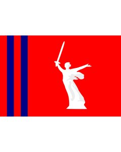 Flag: Volgograd Oblast  |  landscape flag | 0.24m² | 2.5sqft | 40x60cm | 1.3x2foot 