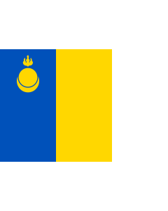 Flag: Agin-Buryatia | Флаг Агинского Бурятского автономного округа |  landscape flag | 2.16m² | 23sqft | 120x180cm | 4x6ft 