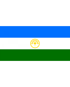 Flag: Bashkortostan 1992 |  landscape flag | 2.16m² | 23sqft | 100x200cm | 40x80inch 
