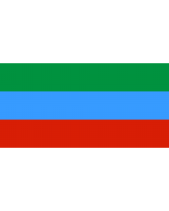 Flag: Dagestan  1994-2003 | Флаг Республики Дагестан 1994-2003 гг |  landscape flag | 2.16m² | 23sqft | 100x200cm | 40x80inch 