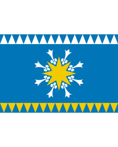 Flagge: XL Ivdel  Sverdlovsk oblast | Ivdel, Sverdlovsk Region, Russia | Флаг Ивдельского городского округа  |  Querformat Fahne | 2.16m² | 120x180cm 
