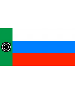 Flag: Khakassia  1992–1993 | Флаг Республики Хакасия |  landscape flag | 2.16m² | 23sqft | 100x200cm | 40x80inch 