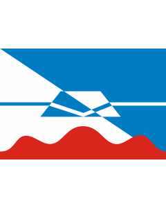 Flag: Krasnogorsk  Moscow oblast |  landscape flag | 1.35m² | 14.5sqft | 90x150cm | 3x5ft 