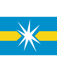 Bandera de  Linyevo  Novosibirsk oblast | Linyevo, Novosibirsk Region, Russia | Флаг рабочего посёлка Линёво |  bandera horizontal | 1.35m² | 90x150cm 