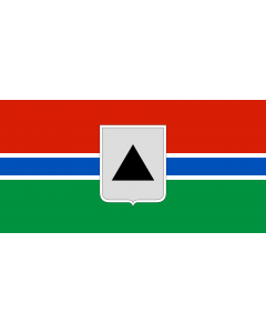 Flag: Magnitogorsk  1998—2004 |  landscape flag | 2.16m² | 23sqft | 100x200cm | 40x80inch 
