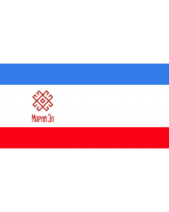 Flag: Former flag of Mari El  1992-2006 |  landscape flag | 2.16m² | 23sqft | 100x200cm | 40x80inch 