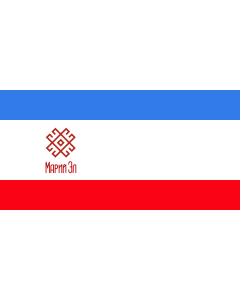 Bandera de  Mari El 1992-2006 | Former flag of Mari El  1992-2006 | Бывший Флаг Республики Марий Эл  1992-2006 гг | Колишній Прапор Республіки Марій Ел  1992-2006 рр |  bandera horizontal | 1.35m² | 80x160cm 