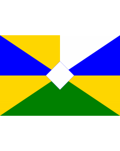 Flag: Novotamanskoe  Krasnodar krai | Флаг Новотамановского сельского поселения |  landscape flag | 1.35m² | 14.5sqft | 90x150cm | 3x5ft 