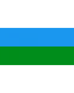 Flag: Polovinka rural settlement |  landscape flag | 1.35m² | 14.5sqft | 80x160cm | 30x60inch 
