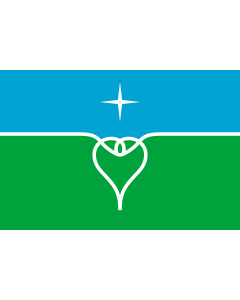 Flag: Povorovo, Moscow oblast, Russia |  landscape flag | 1.35m² | 14.5sqft | 90x150cm | 3x5ft 