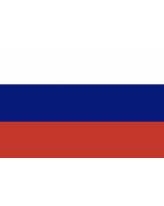 Flag: The Russian flag with the colors from Kremlin.ru |  landscape flag | 2.16m² | 23sqft | 120x180cm | 4x6ft 