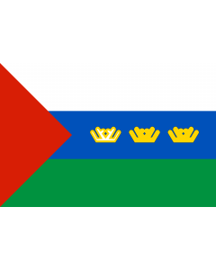 Flag: Tyumen Oblast, flag 1995—2008 |  landscape flag | 1.35m² | 14.5sqft | 90x150cm | 3x5ft 