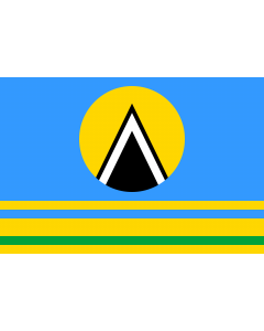 Flag: Ult-Yagun rural settlement |  landscape flag | 1.35m² | 14.5sqft | 90x150cm | 3x5ft 