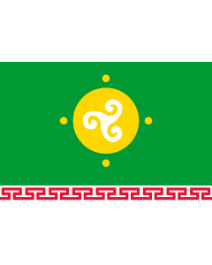 Flag: Ust-Orda Buryat Autonomous Okrug  07-1997 |  landscape flag | 2.16m² | 23sqft | 120x180cm | 4x6ft 