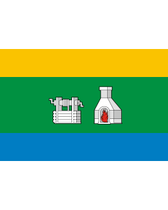 Flag: Yekaterinburg  Sverdlovsk Oblast , flag  2008 |  landscape flag | 1.35m² | 14.5sqft | 90x150cm | 3x5ft 