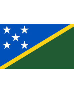 Table-Flag / Desk-Flag: Solomon Islands 15x25cm