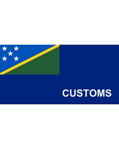 Drapeau: Customs Ensign of the Solomon Islands |  drapeau paysage | 2.16m² | 100x200cm 