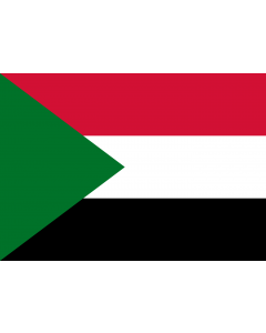 Flag: Sudan |  landscape flag | 0.7m² | 7.5sqft | 70x100cm | 2x3ft 