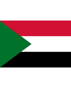 Flag: Sudan |  landscape flag | 0.24m² | 2.5sqft | 40x60cm | 1.3x2foot 