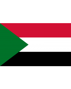 Flag: Sudan |  landscape flag | 1.35m² | 14.5sqft | 90x150cm | 3x5ft 