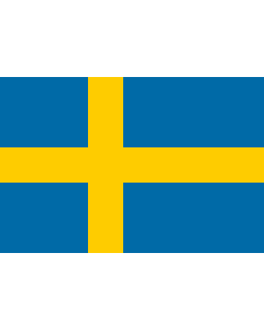 Flag: Sweden |  landscape flag | 1.5m² | 16sqft | 100x150cm | 3.5x5ft 