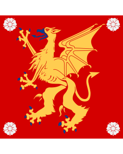 Flag: Östergötland County |  0.135m² | 1.5sqft | 35x35cm | 15x15inch 