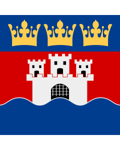 Flag: Jönköping County |  0.135m² | 1.5sqft | 35x35cm | 15x15inch 