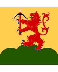 Flag: Kronoberg County |  0.135m² | 1.5sqft | 35x35cm | 15x15inch 