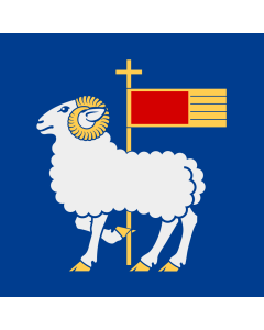 Flag: Gotland County |  0.135m² | 1.5sqft | 35x35cm | 15x15inch 