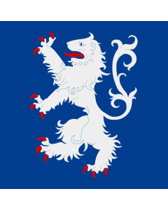 Flag: Halland County |  0.135m² | 1.5sqft | 35x35cm | 15x15inch 