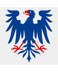 Flag: Värmland County |  0.135m² | 1.5sqft | 35x35cm | 15x15inch 