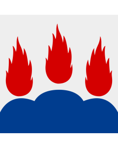 Flag: Västmanland County |  0.135m² | 1.5sqft | 35x35cm | 15x15inch 
