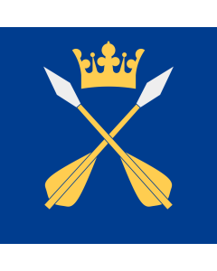 Flag: Dalarna County |  0.96m² | 10sqft | 100x100cm | 40x40inch 