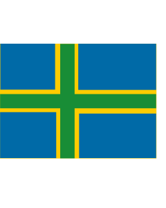 Flag: Öland |  landscape flag | 1.35m² | 14.5sqft | 100x140cm | 40x55inch 
